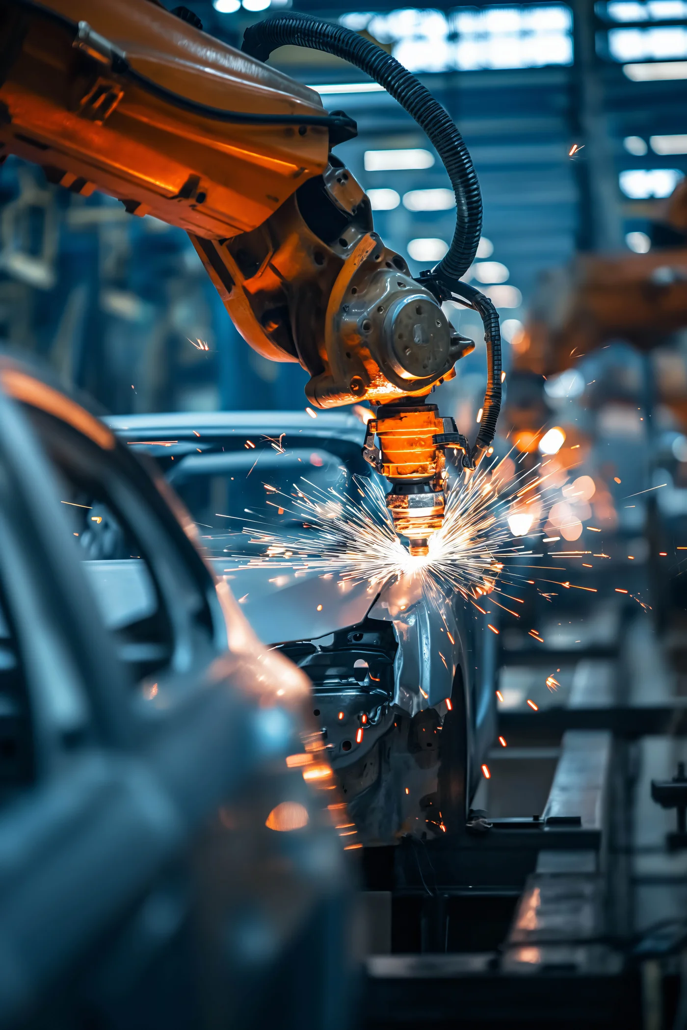 Celulă robotizată pentru stabilizarea procesului de sudură cu ultrasunete