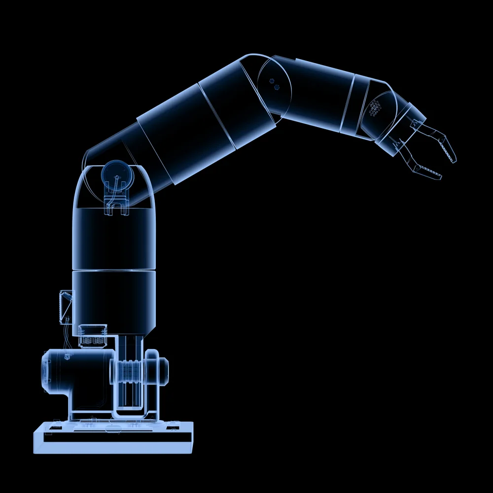 3d-rendering-x-ray-robotic-arm-robot-hand-isolated-black