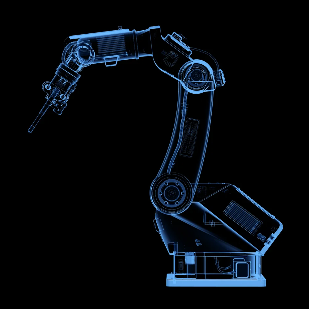 3d-rendering-x-ray-welding-robotic-arm-isolated-black-background